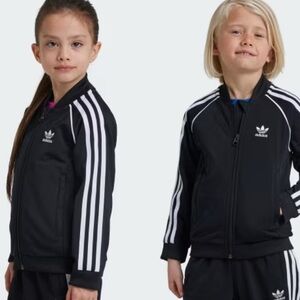 Adidas baby Black Tracksuit with White Stripes, size 12 months, never worn.